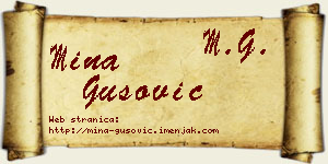 Mina Gušović vizit kartica
